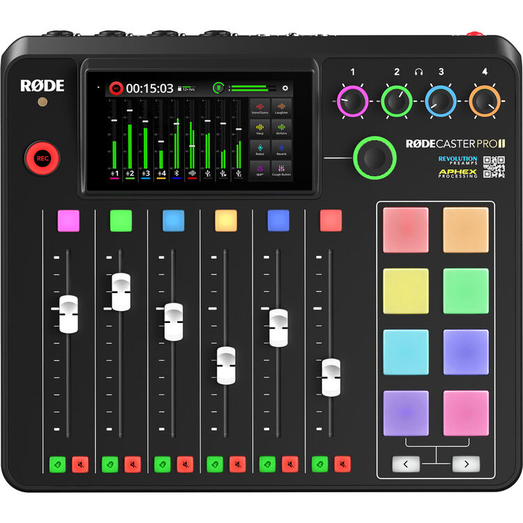RODE RODECaster Pro II Integrated Audio Production Studio (Black)