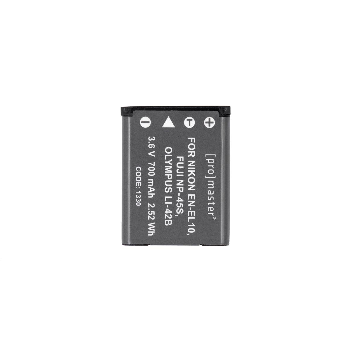ProMaster Nikon EN-EL10, Fujifilm NP-45S, & Olympus LI-42B Replacement Battery (3.6V/700M)