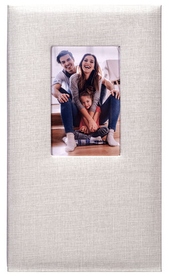 Malden3-Up 4x6 Fabric Covered Album - Gray