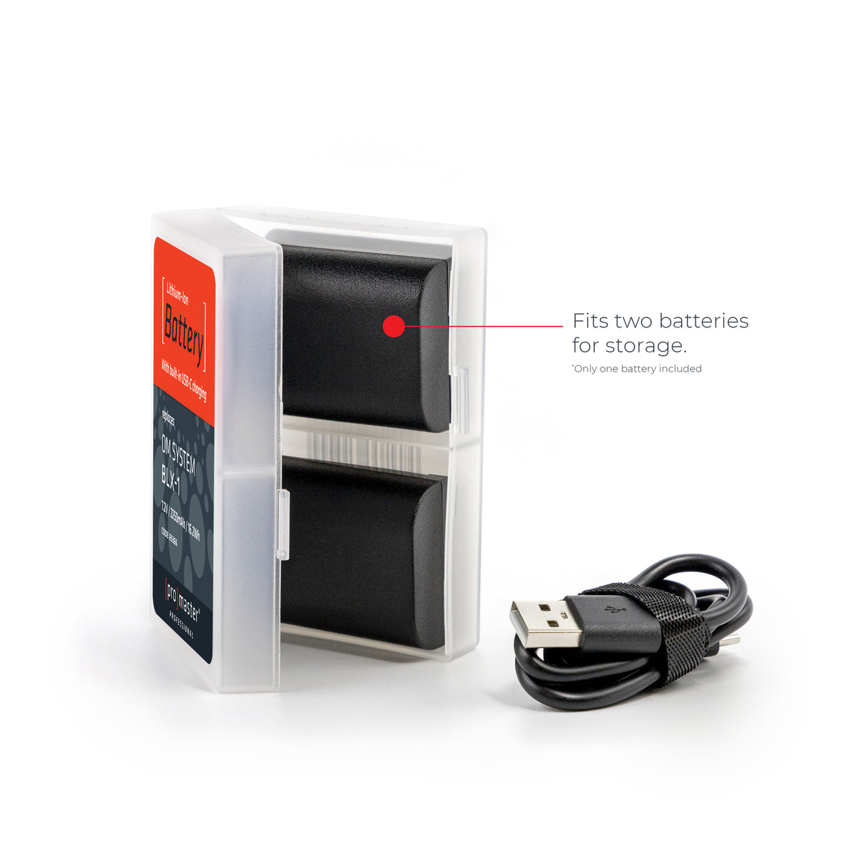 Promaster OM System BLX-1 with USB-C Charging (7.2V/2250M)