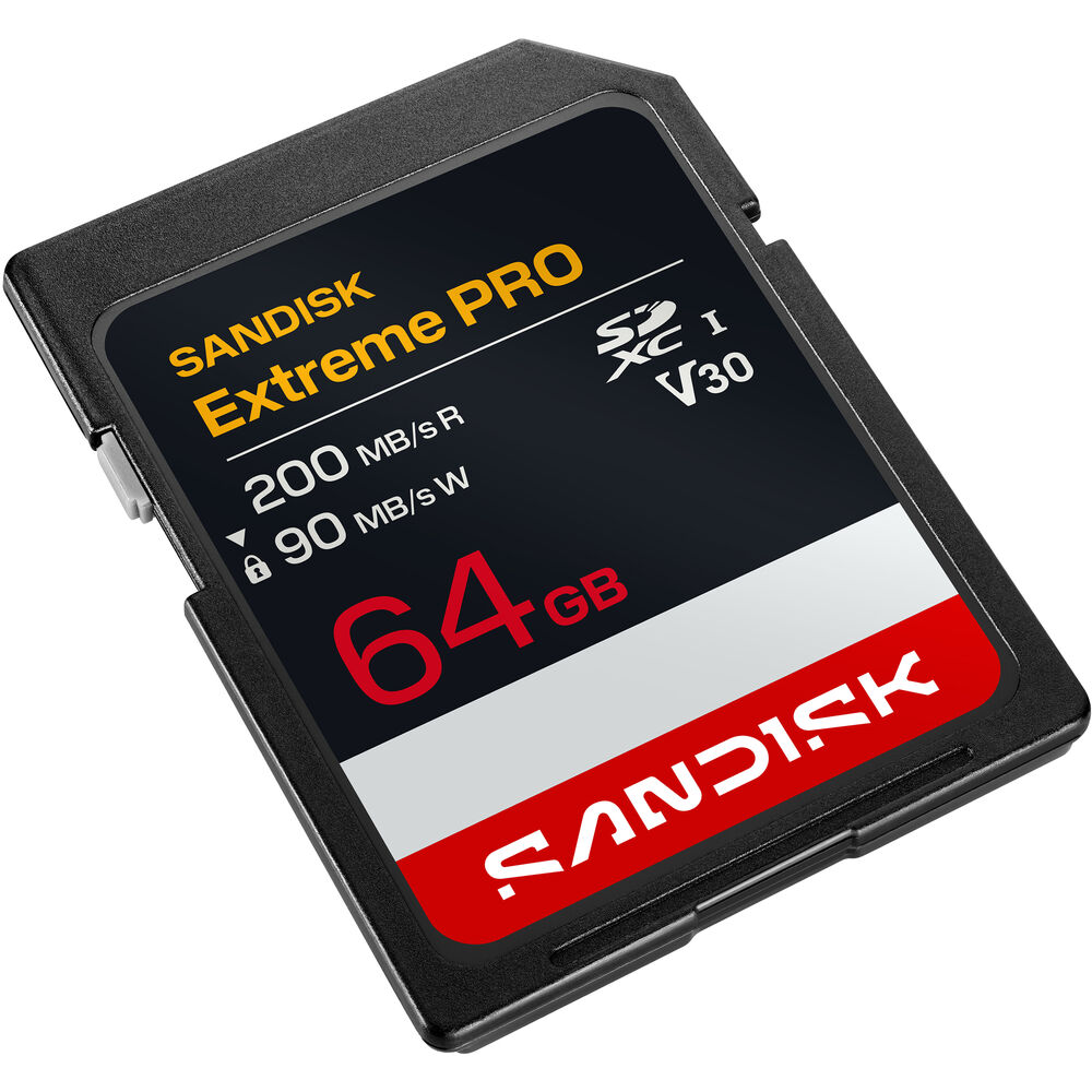 SanDisk 64GB Extreme PRO UHS-I V30 SDXC Memory Card