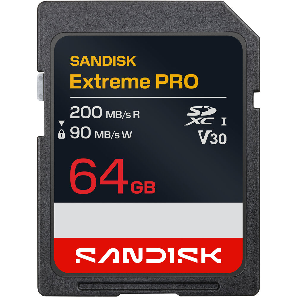 SanDisk 64GB Extreme PRO UHS-I V30 SDXC Memory Card