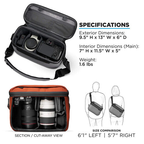 Nomatic LUMA Camera Sling (Rust, 12L)