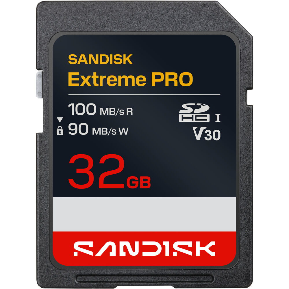 SanDisk 32GB Extreme PRO UHS-I V30 SDHC Memory Card