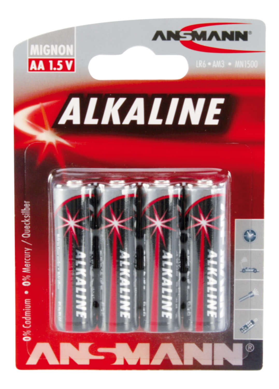 Ansmann AA Alkaline Battery 4-Pack