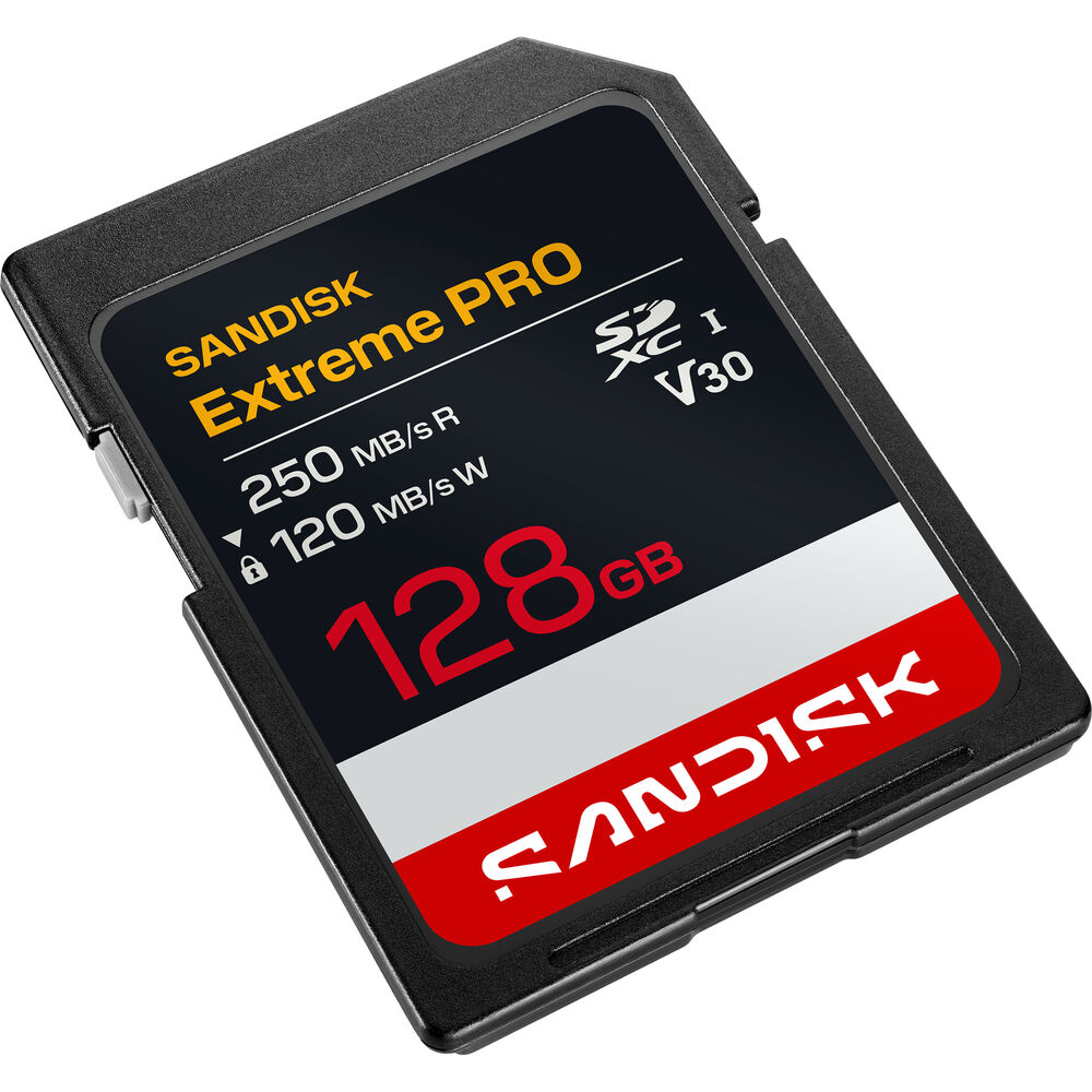 SanDisk 128GB Extreme PRO UHS-I V30 SDXC Memory Card