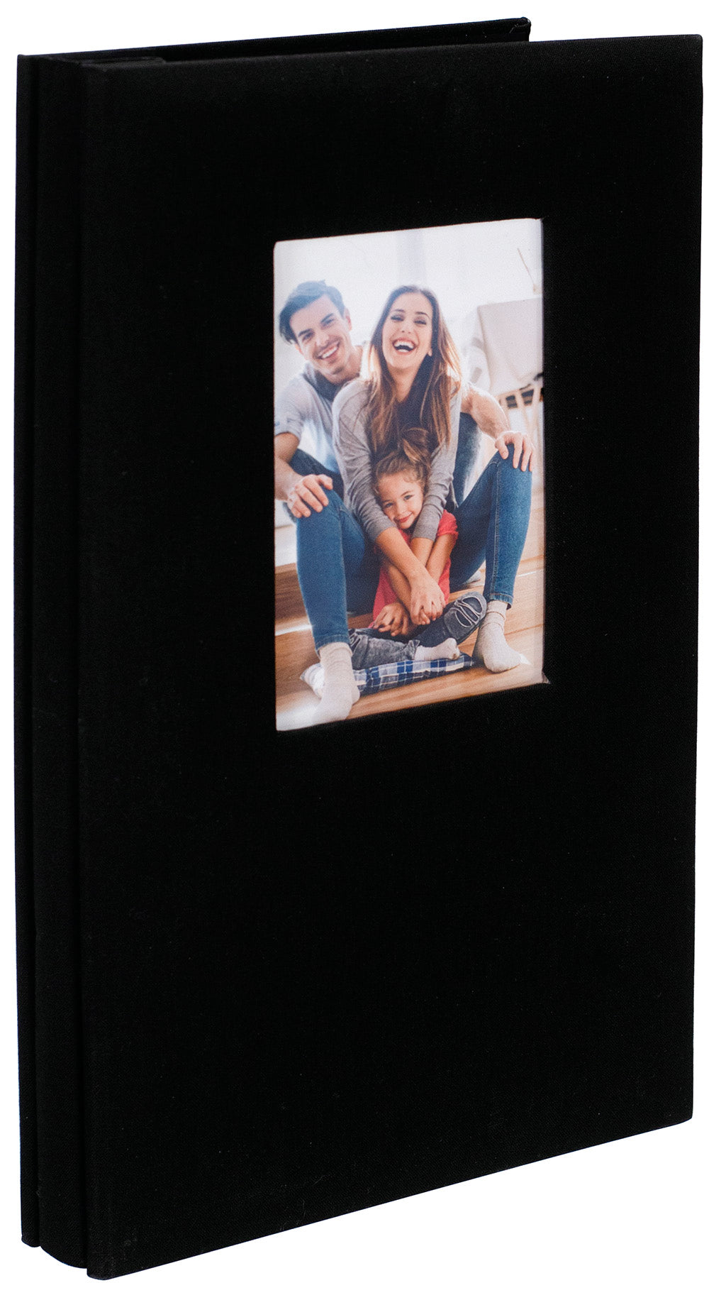 Malden International Designs Fabric Album 3-Up 4x6 Black