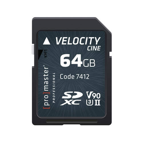 ProMaster Velocity CINE 64GB SDXC Card