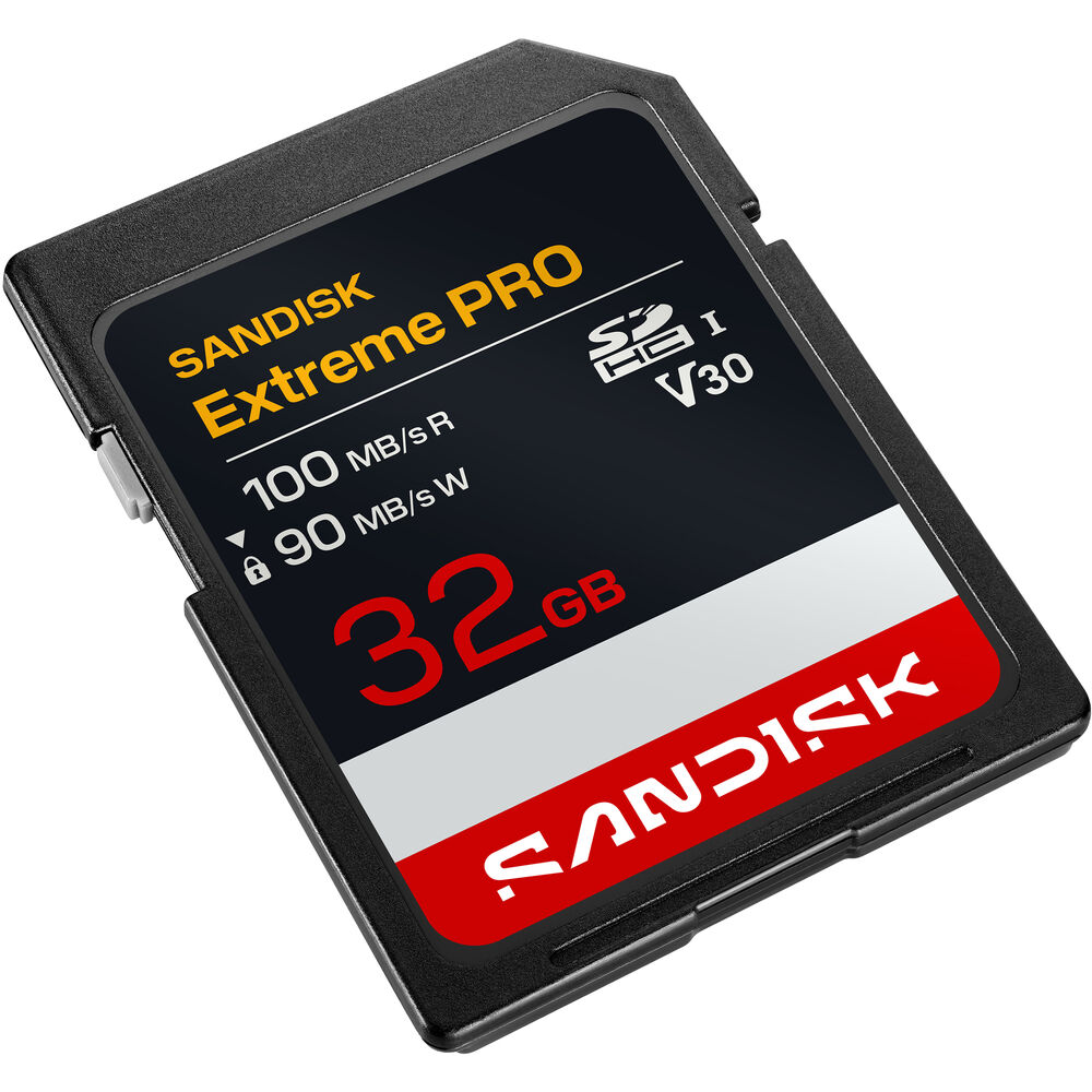 SanDisk 32GB Extreme PRO UHS-I V30 SDHC Memory Card