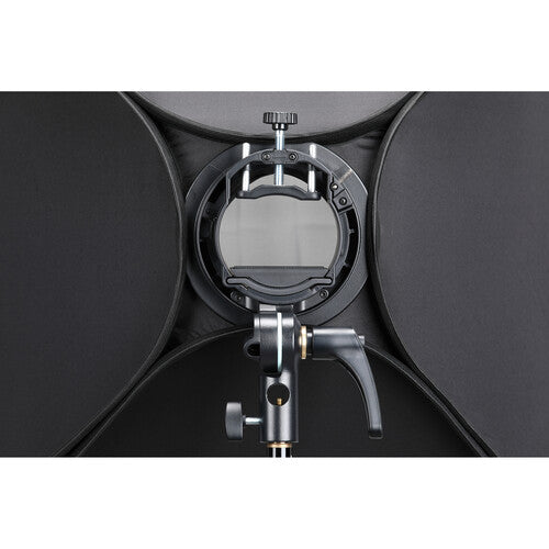 Godox S2 Speedlite Bracket with Softbox, Grid & Carrying Bag Kit (23.6 x 23.6")