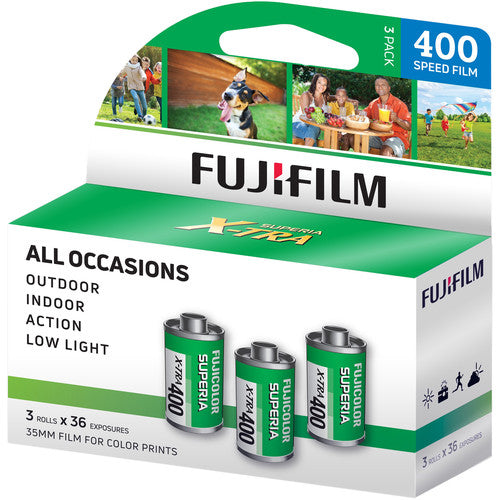 FUJIFILM 400 Color Negative Film 35mm 36EXP - 3 Pack