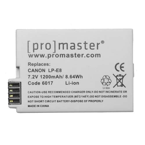 Promaster Canon LP-E8 Battery (7.2V/1200M)