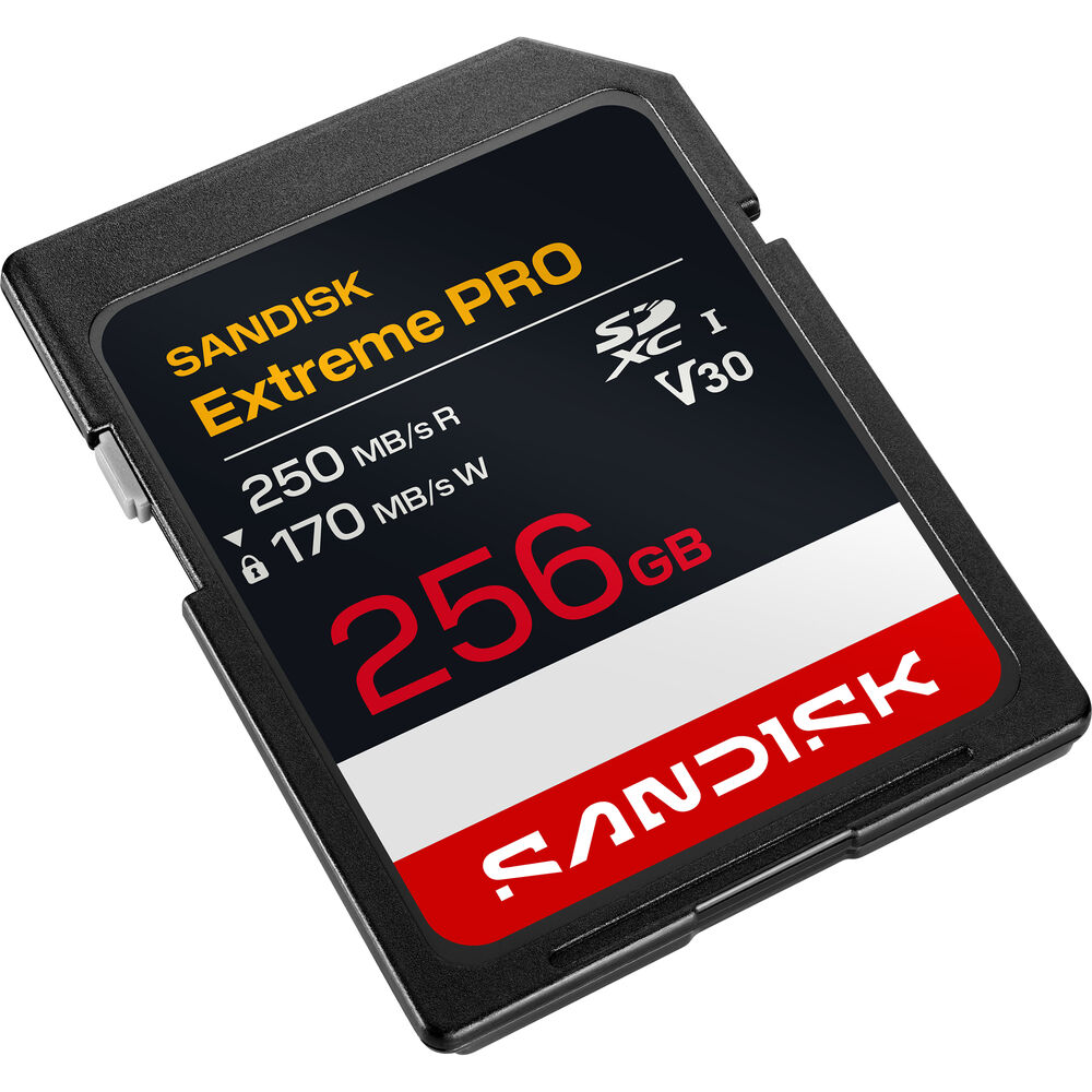 SanDisk 256GB Extreme PRO UHS-I V30 SDXC Memory Card