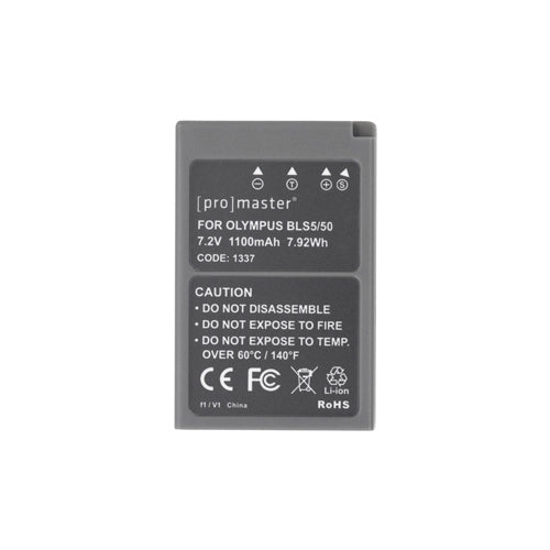 Promaster Olympus BLS5/50 Battery (7.4V/1100M)