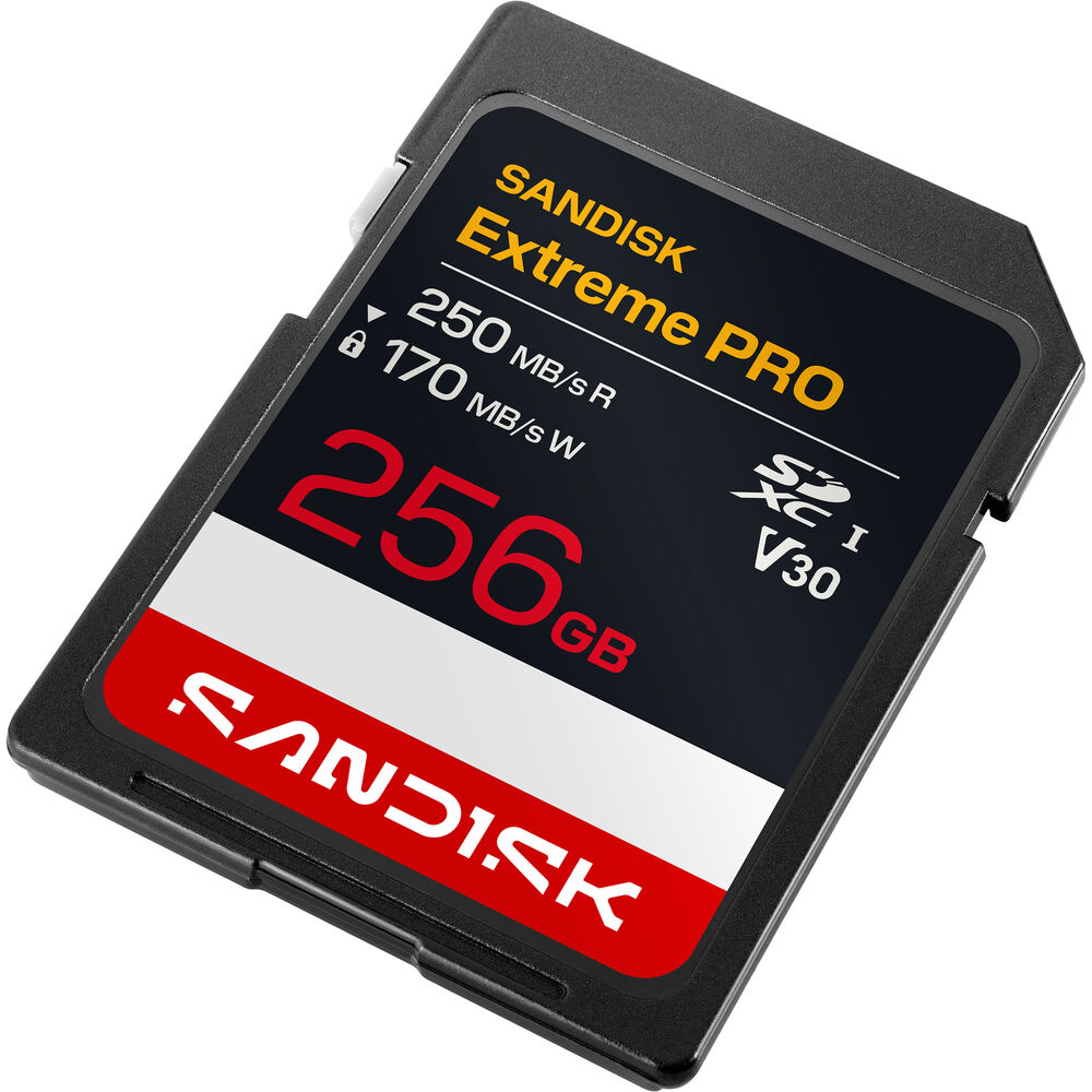 SanDisk 256GB Extreme PRO UHS-I V30 SDXC Memory Card