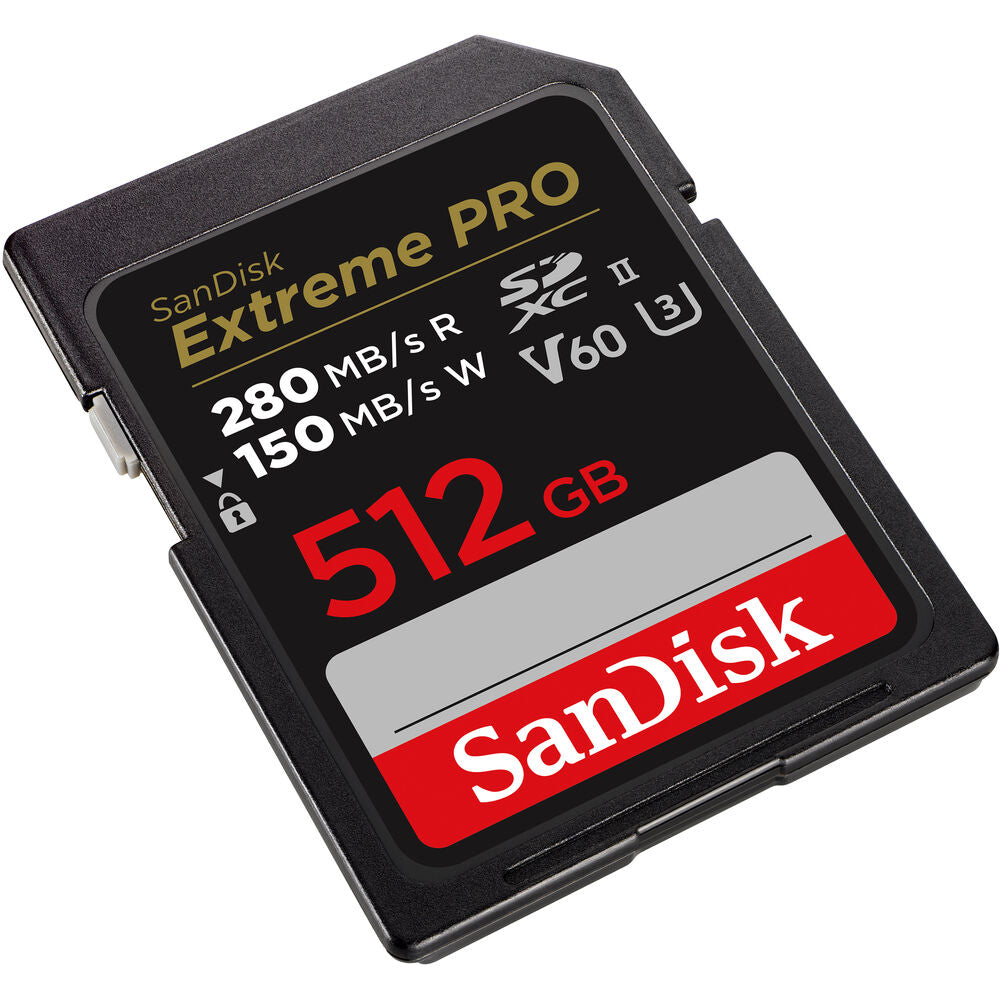 SanDisk 512GB Extreme PRO UHS-II V60 SDXC Memory Card