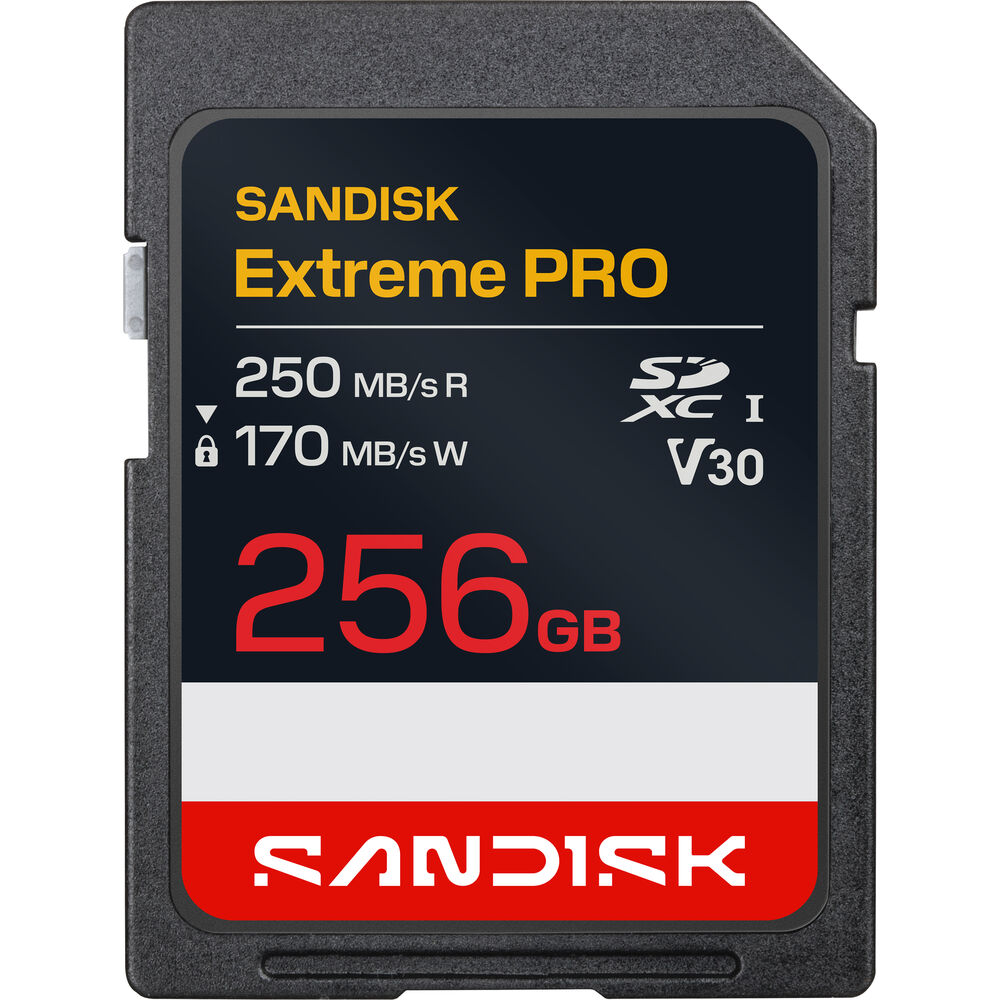 SanDisk 256GB Extreme PRO UHS-I V30 SDXC Memory Card
