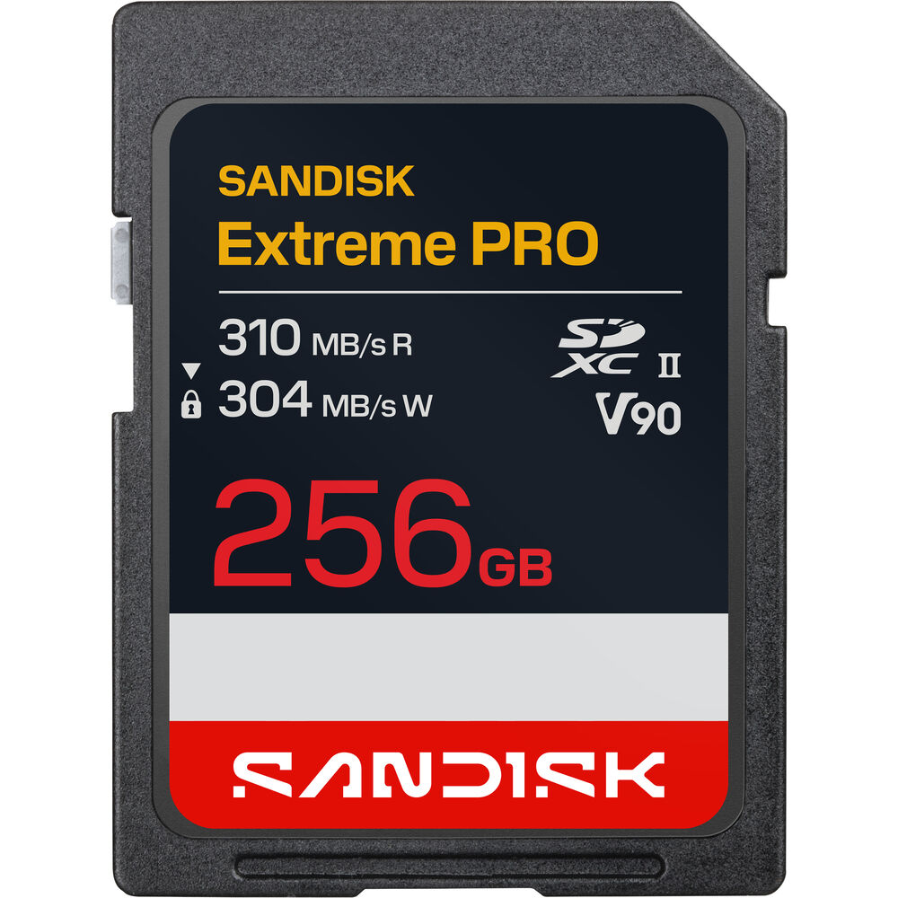 SanDisk 256GB Extreme PRO UHS-II V90 SDXC Memory Card
