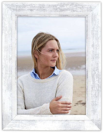 Malden Coastal White 5x7 Frame
