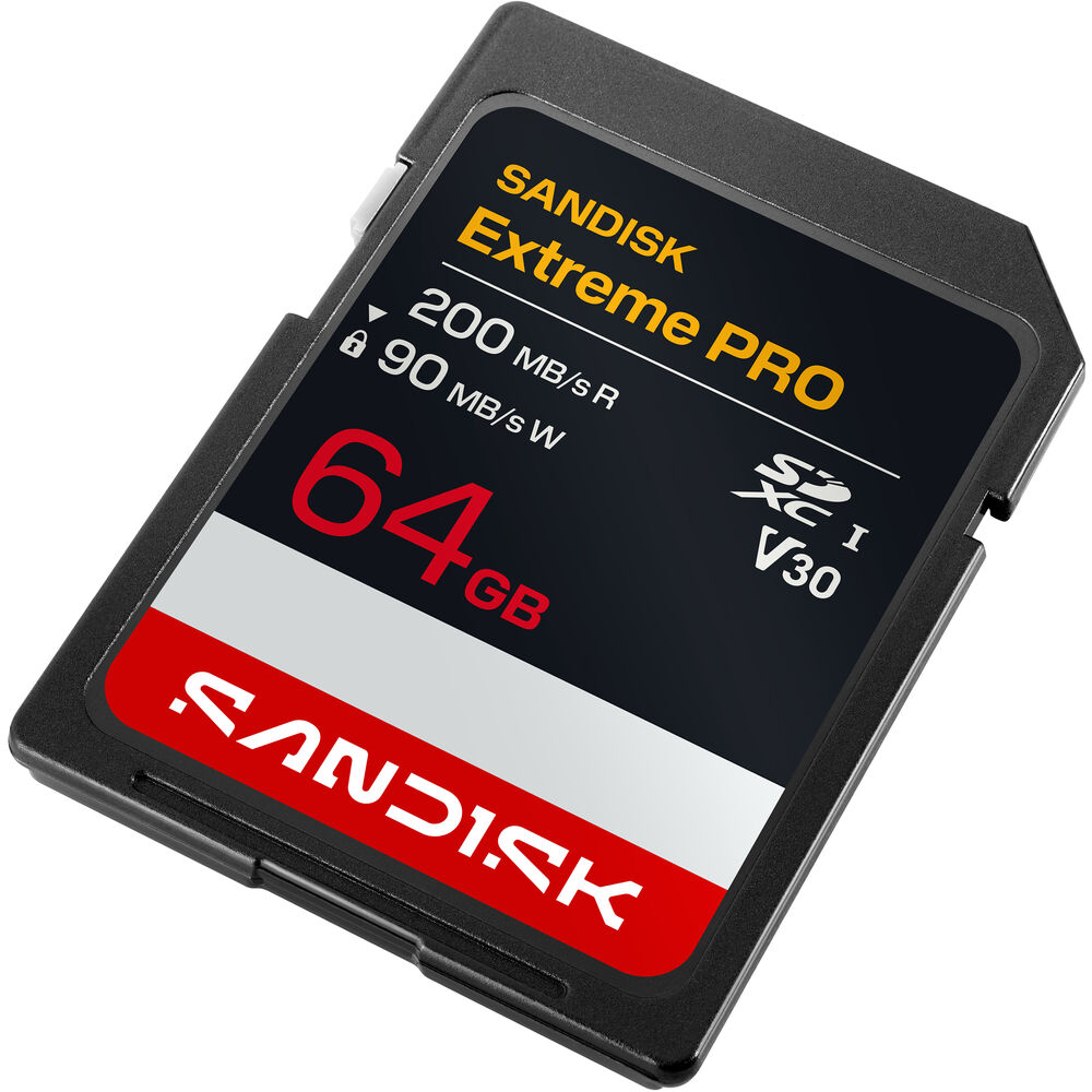 SanDisk 64GB Extreme PRO UHS-I V30 SDXC Memory Card