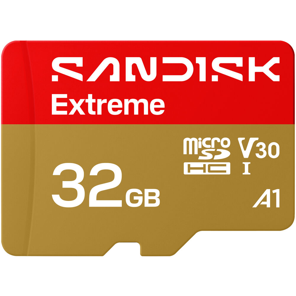 SanDisk 32GB Extreme UHS-I V30 microSDHC Memory Card